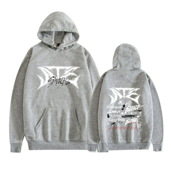 JKCIYHNEEOHP Stray Kids Tour Merch Hoodie New Logo Felix Hyunjin Fashion Cool Hoodie Sweatshirt for Men and Women Long Sleeve