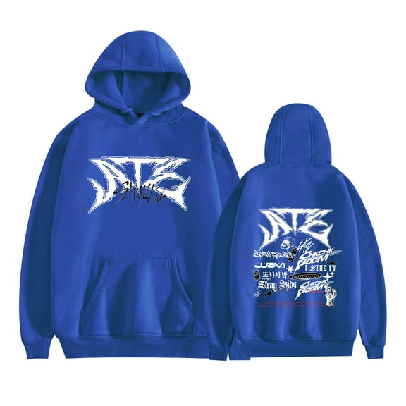 JKCIYHNEEOHP  Stray Kids Tour Merch Hoodie New Logo Felix Hyunjin Fashion Cool Hoodie Sweatshirt for Men and Women Long Sleeve
