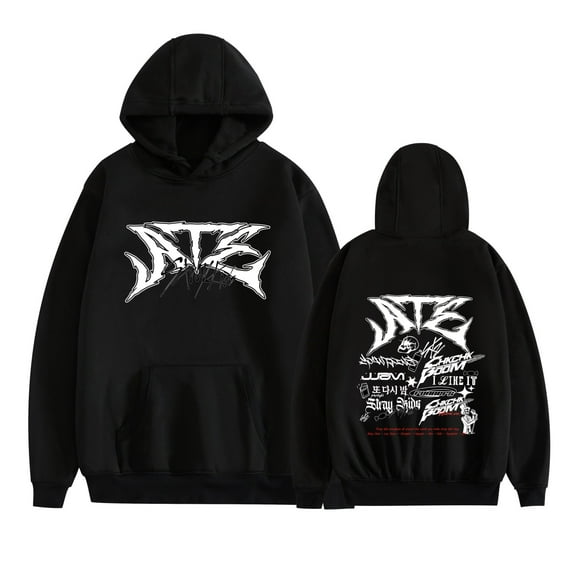 JKCIYHNEEOHP  Stray Kids Tour Merch Hoodie New Logo Felix Hyunjin Fashion Cool Hoodie Sweatshirt for Men and Women Long Sleeve