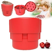 JKLOP Cherry Pitter Tool New Portable Cherry Core Remover with 6 Individual Holes Multi Function Cherries Seed Remover Tool for Making Cherry for Home & Kitchen