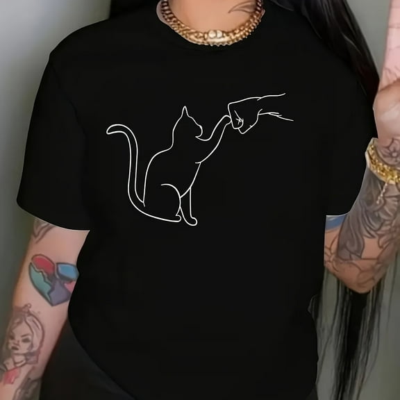 JKLPOLQ Plus Size Shirt Women's Oversized Graphic Tshirts Short Sleeve Loose Tee Tops