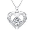 thumbnail image 1 of JKR Diamond Heart Necklace for Women 925 Sterling Silver 1CT Heart Pendant Jewelry, Anniversary Valentines Day Gifts for Her Wife Mom Girlfriend, 1 of 6