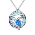 thumbnail image 1 of JKR Sea Turtle Jewelry for Women Sterling Silver Turtle Necklace Crystal Tortoise Pendant, Sea Turtles Gifts for Women Girlfriend Wife Anniversary, 1 of 8