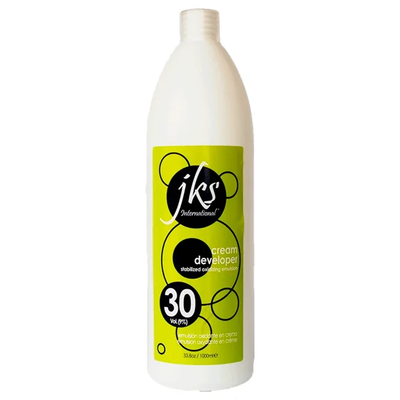 Jks International Cream Developer 30 Volume 9% Stabilized Oxidizing Emulsion 33.8 Ounce 1000 Milliliters