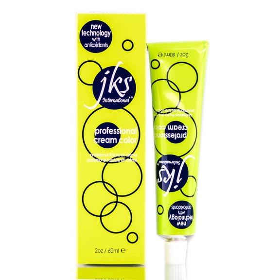 Jks International Professional Permanent Cream Hair Color 6.0/6N Dark Blonde 2 Ounce 60 Milliliters