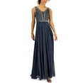 thumbnail image 1 of JKara Womens Chiffon Sequined Evening Dress, 1 of 2