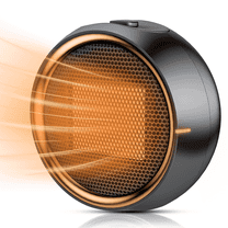 JKjoy Portable Space Heater, Electric Heaters with Thermostat,Small Mini desk Warm Heater for home,Office and Indoor Use Black