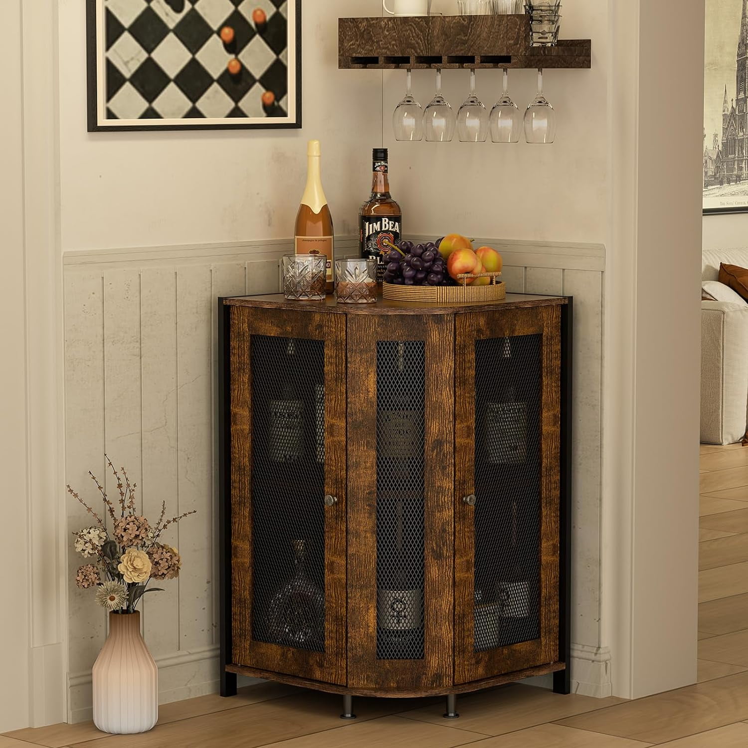 Boho wine cabinet new arrivals