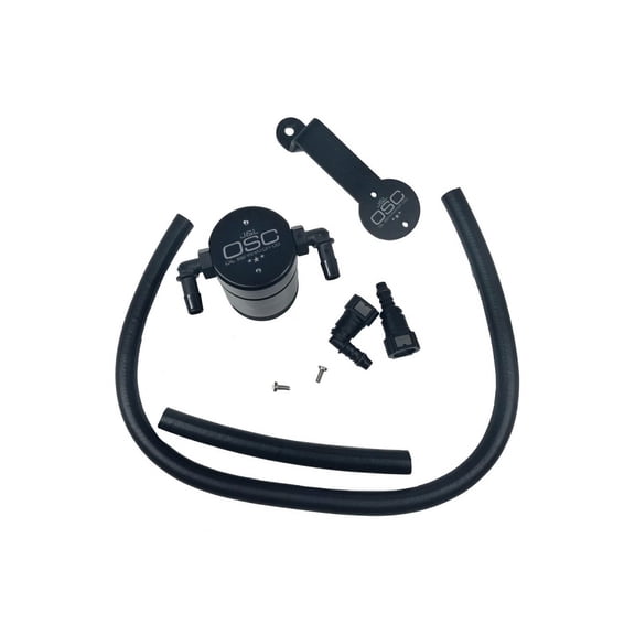 JL 05-10 Ford Mustang GT/Bullitt/Saleen Passenger Side Oil Separator 3.0 - Black Anodized
