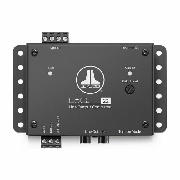 JL AUDIO LoC-22 2-CHANNEL SPEAKER LEVEL TO LINE OUTPUT CONVERTER LOC22 2CH 2 CH