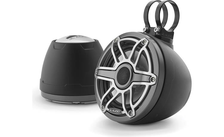 JL Audio M6 VeX Pods 6.5" Enclosed Speaker System for Marine & Powersports, Matte Black & Gunmetal- M6-650VEX-Mb-S-GmTi