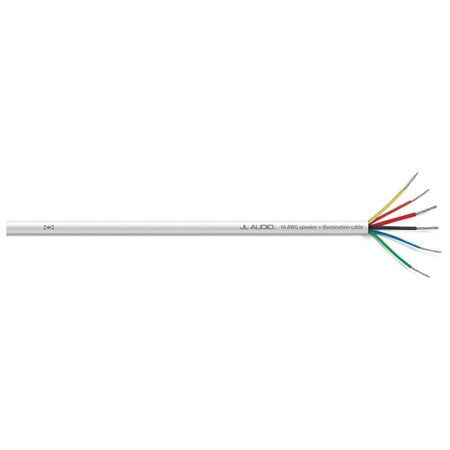 JL AUDIO XM-WHTMFC-25: 25 ft. (7.62 m) 6-Conductor, White Multifunction Cable Marine Speaker Wire - XM-WHTMFC-25
