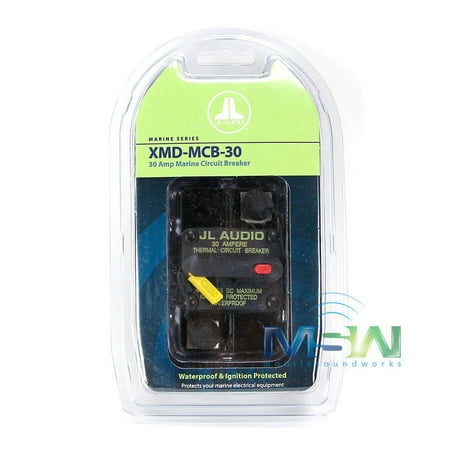 JL AUDIO® XMD-MCB-30 WATERPROOF IGNITION PROTECTED MARINE CIRCUIT BREAKER 30 AMP