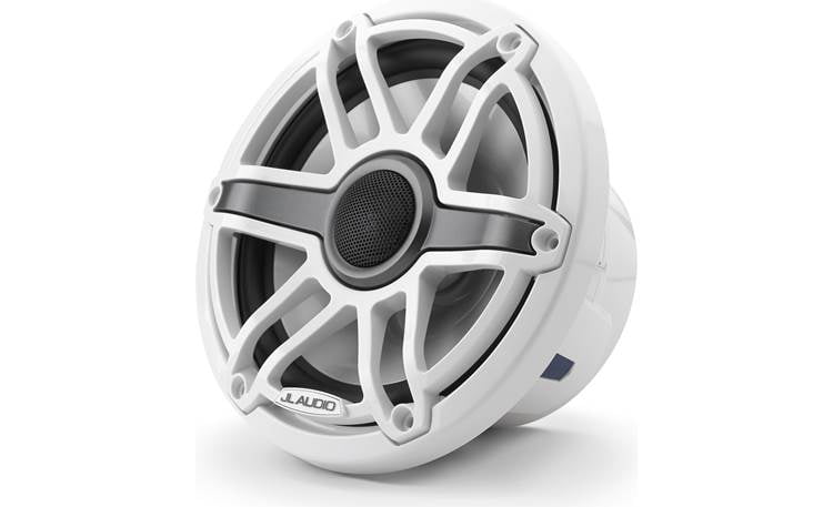 JL Audio 7.7-Inch M6 Marine Coaxial Speaker System, Gloss White, Sport Grille