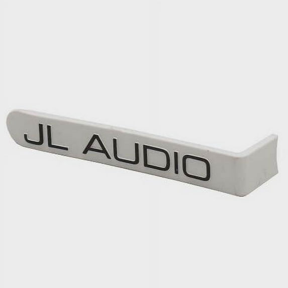 JL Audio Boat Speaker Emblem Badge | White 3 Inch Logo