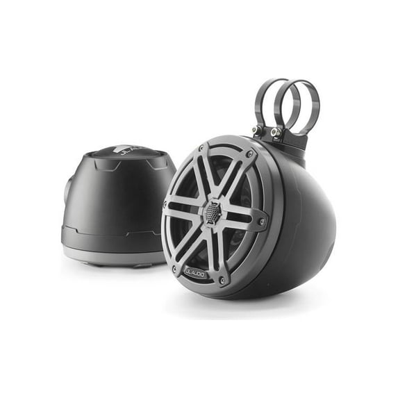 JL Audio M3 VeX Pods 6.5" Enclosed Speaker System for Marine & Powersports, Matte Black & Gunmetal - M3-650VEX-Mb-S-Gm