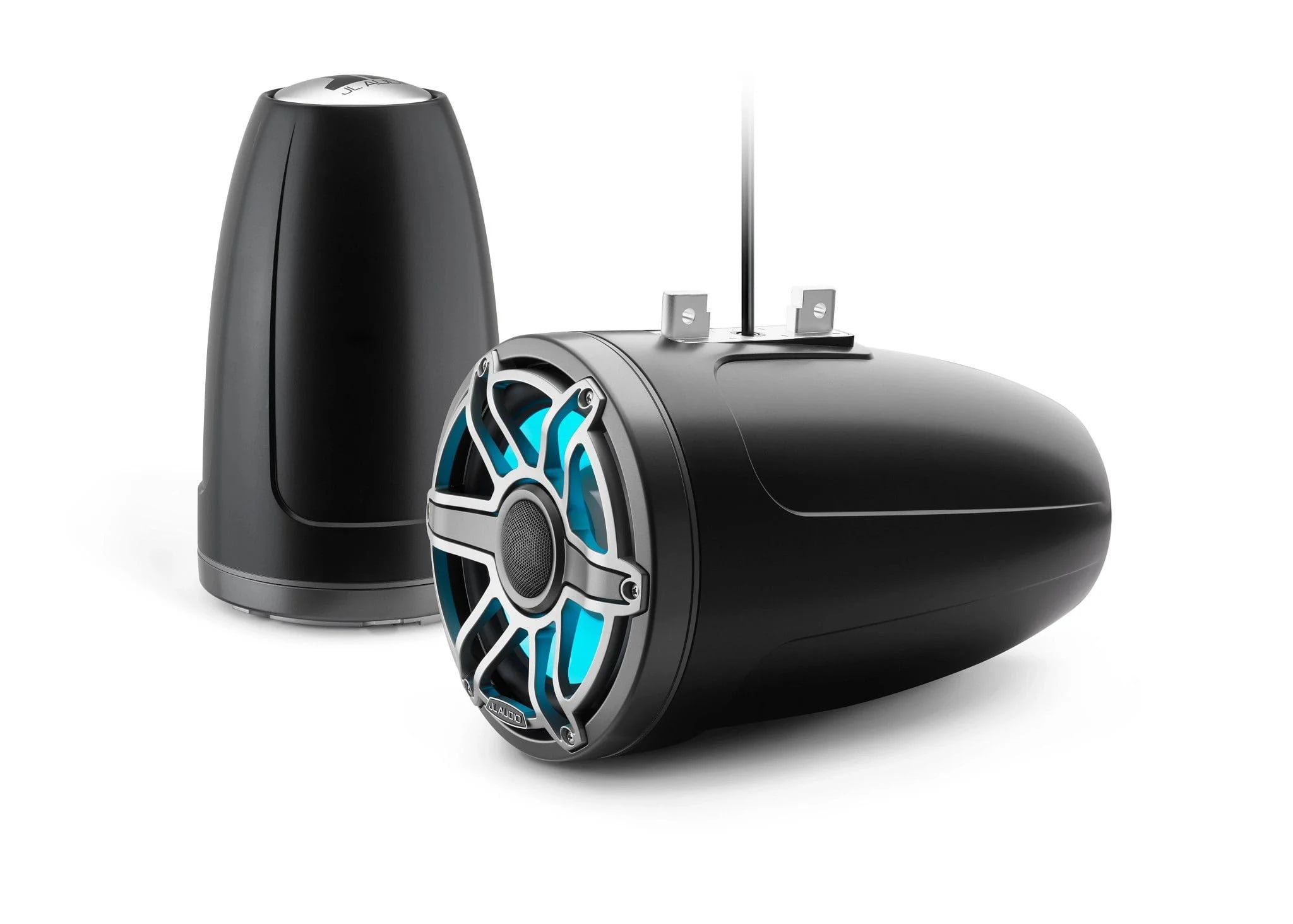 JL Audio 8.8-Inch M6 ETXv3 Tower Speaker System, Gunmetal & Titanium, Sport Grille