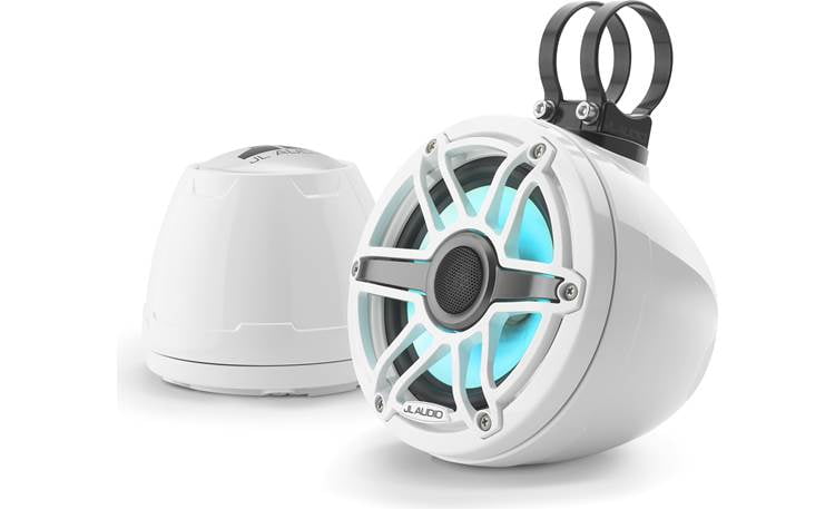 JL Audio M6 VeX Pods 6.5" Enclosed Speaker System for Marine & Powersports, Gloss White - M6-650VeX-Gw-S-GwGw-i