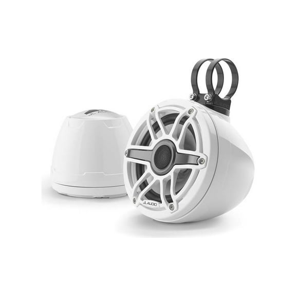 JL Audio M6 VeX Pods 6.5" Enclosed Speaker System for Marine & Powersports, Gloss White - M6-650VeX-Gw-S-GwGw