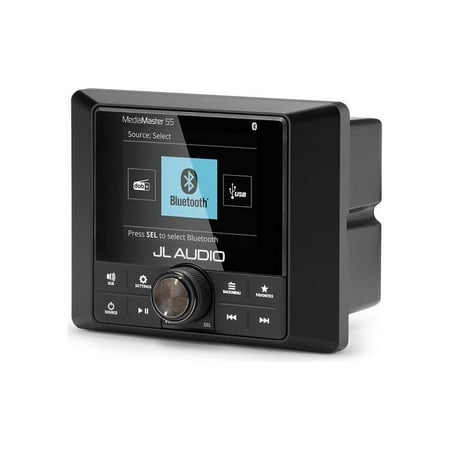 JL Audio MM55 Media Master Premium, Compact Marine Source Unit with Full-color LCD