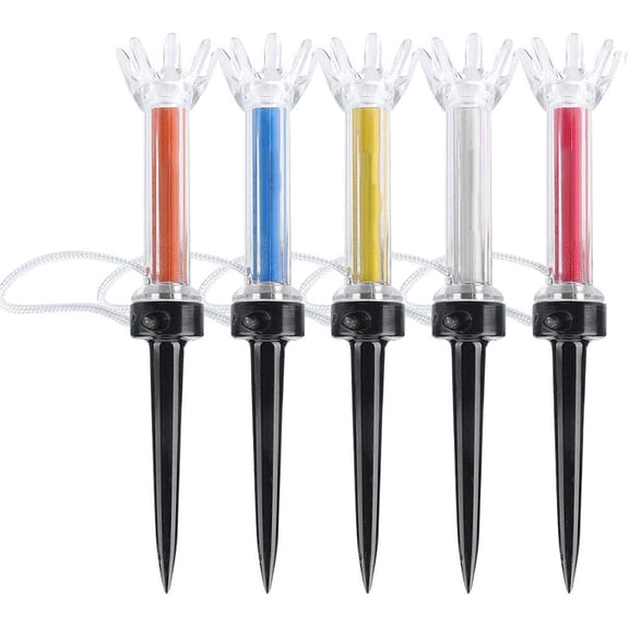 JL Golf Tees, 5Pcs Flexible Magnetic Plastic Golf Tee Training Practice Tool Accessory