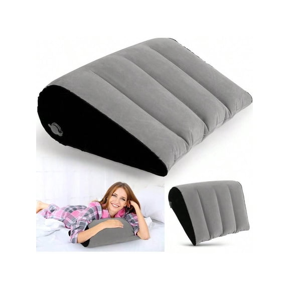 JL Inflatable Wedge Pillow For Traveling Portable Blow Up Travel Wedge Pillow For Sleeping In Bed Fast Inflation And Deflation Inflatable Bed Wedge Ideal For Home Travel And Outdoor