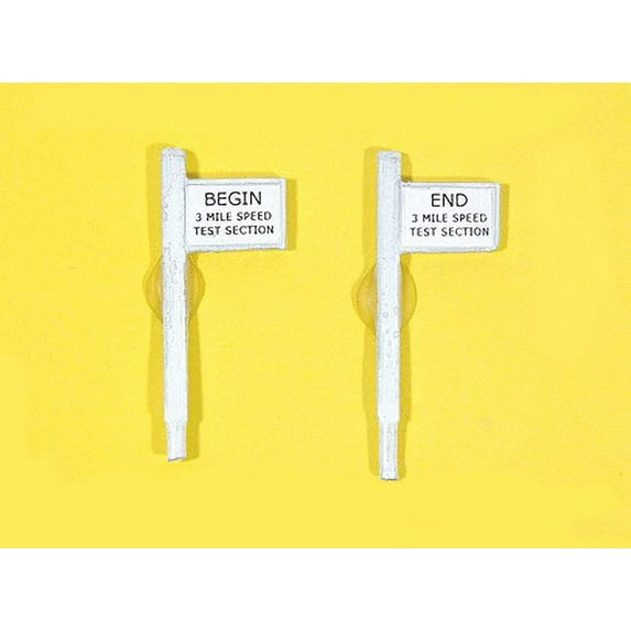 JL Innovative Design 361-849 Custom Railroad Right-of-Way Signs Begin/End 3-Mile