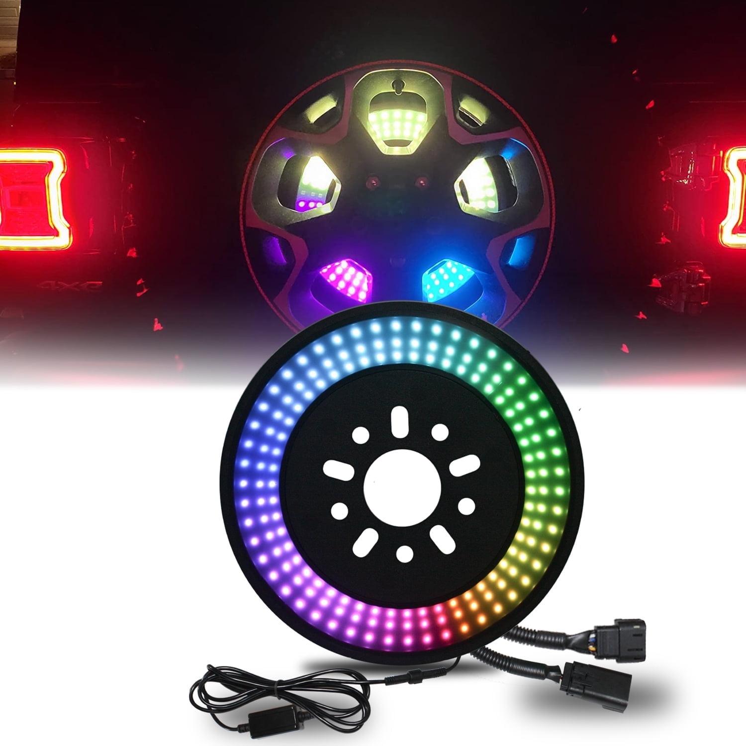 Belt&Road, RGB Spare Tire Brake Light, for Jeep Wrangler JL 2018-2025 ...