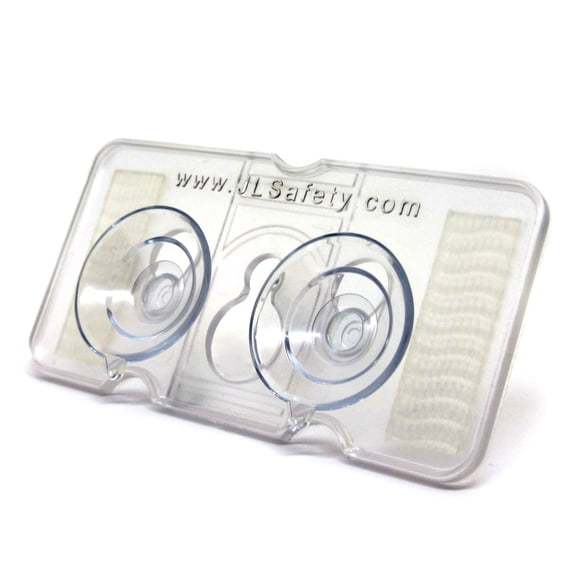 JL Safety EZ Pass-Mate™ Clear, Toll Pass Holder with Dual Suction Cup Fits All EZ Pass & I-Pass transponders. Most Compact & Sturdiest Electronic Toll Tag Holder
