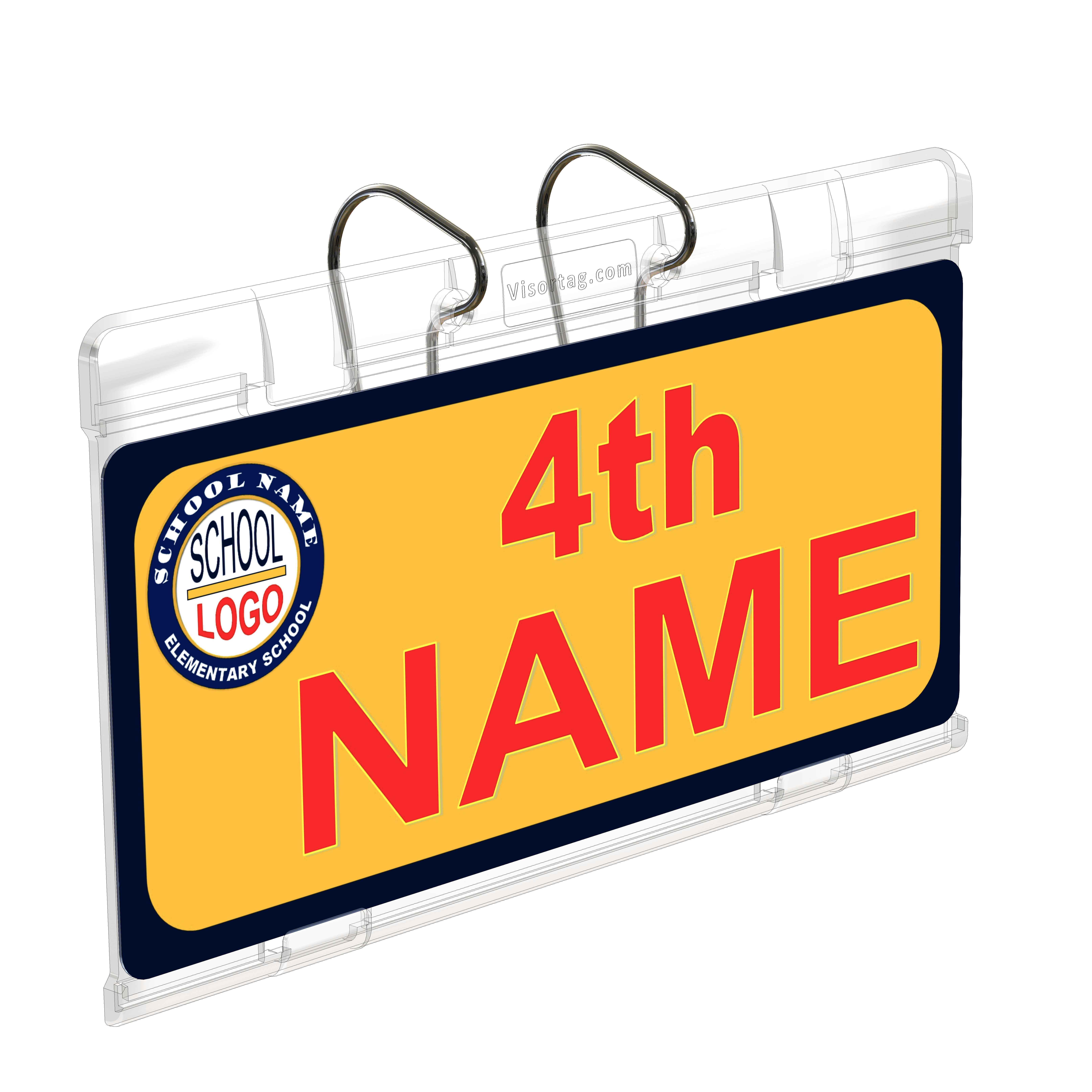 JL Safety® Elementary & Daycare Student Pick-Up Permit Cover & Holder – Visortag® VTSH140. Easily display and swing away your permit. Visor-mounted, patented, Made in USA.