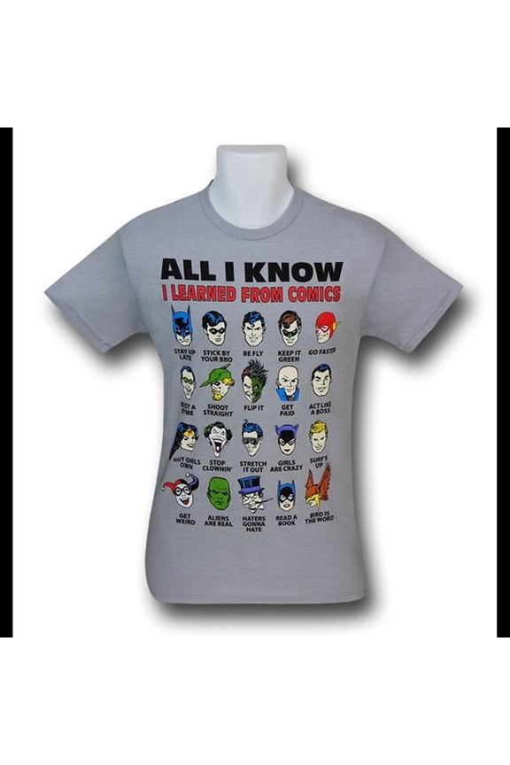 JLA All I Know Grey T-Shirt-XLarge