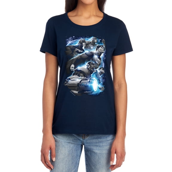 JLA Atmospheric Women's T Shirt, Navy, Large