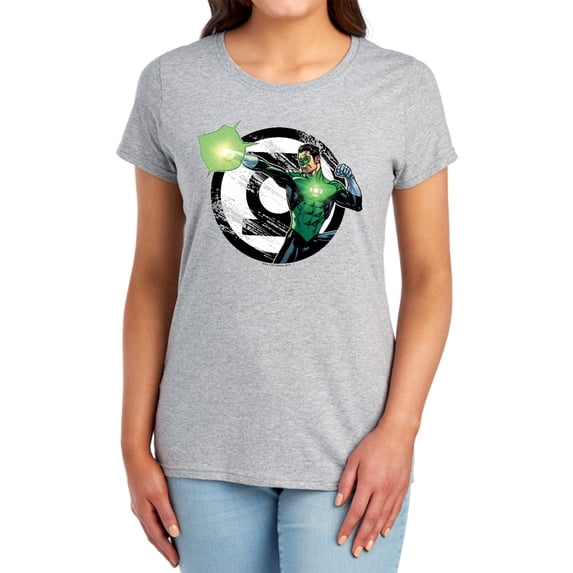 JLA Blasting Logo Women's T Shirt, Athletic Heather, Large