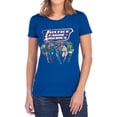 thumbnail image 1 of JLA Charging Justice Women's T Shirt, Royal, Medium, 1 of 6