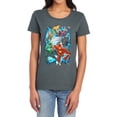 thumbnail image 1 of JLA Electric Team Women's T Shirt, Charcoal, Medium, 1 of 6