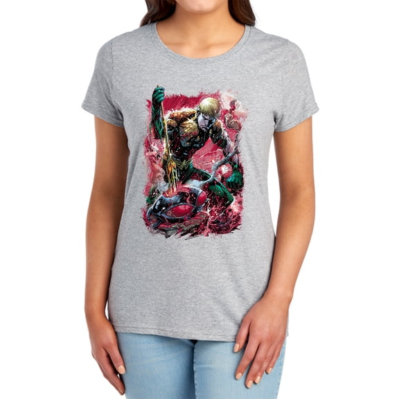 JLA Finished Women's T Shirt, Athletic Heather, Medium