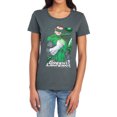 thumbnail image 1 of JLA Fist Flare Women's T Shirt, Charcoal, Medium, 1 of 6