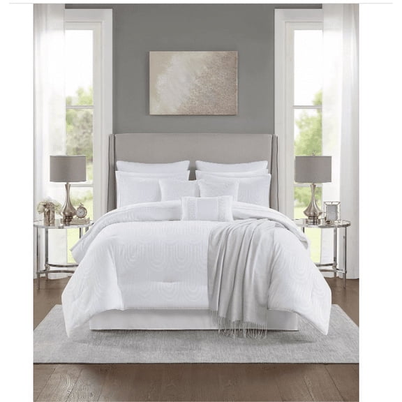 JLA HOME Monroe 14-Pc. King - White Comforter Set