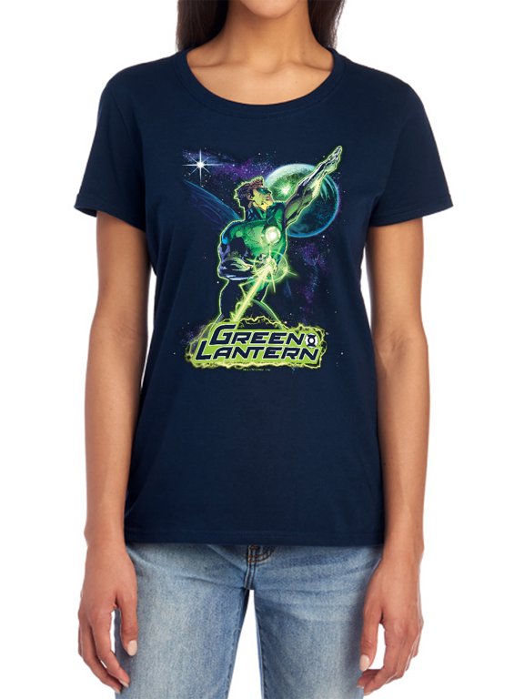 JLA Hal Galaxy Women's T Shirt, Navy, X-Large