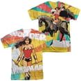 thumbnail image 1 of JLA Hands Full Unisex Adult Sublimated Costume T Shirt (Front/Back), 2X-Large Multicolor, 1 of 2