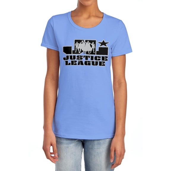 JLA JLA Logo Women's T Shirt, Carolina Blue, Small