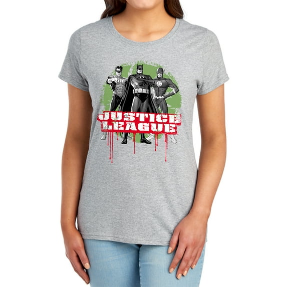 JLA JLA Trio Women's T Shirt, Athletic Heather, X-Large