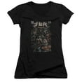 thumbnail image 1 of JLA Justice League #1 Cover Junior Women's T-Shirt V-Neck Black, 1 of 1