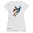 thumbnail image 1 of JLA Justice League Allegiance S/S Junior Women's T-Shirt Sheer White, 1 of 1