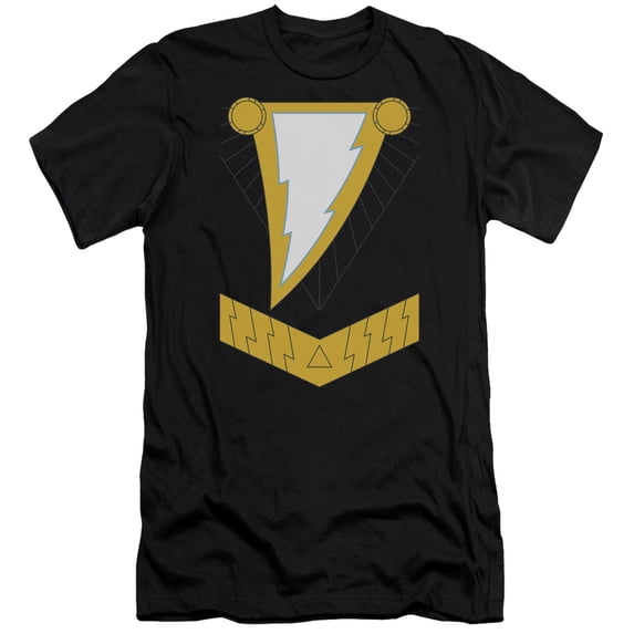 JLA Justice League Black Adam Premium Canvas Adult Slim Fit 30/1 T-Shirt Black