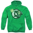 thumbnail image 1 of JLA Justice League Blasting Logo Adult Pullover Hoodie Sweatshirt Kelly Green, 1 of 1