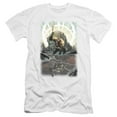 thumbnail image 1 of JLA Justice League Brightest Day Aquaman Premium Canvas Adult Slim Fit 30/1 T-Shirt White, 1 of 1