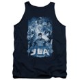 thumbnail image 1 of JLA Justice League Burst Adult Tank Top Navy, 1 of 1