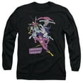thumbnail image 1 of JLA Justice League CoLord of the Ringsful League Long Sleeve Adult 18/1 T-Shirt Black, 1 of 1