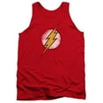 thumbnail image 1 of JLA Justice League Destroyed Flash Logo Adult Tank Top Red, 1 of 1
